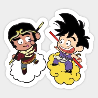 Monkey King meets Goku Sticker